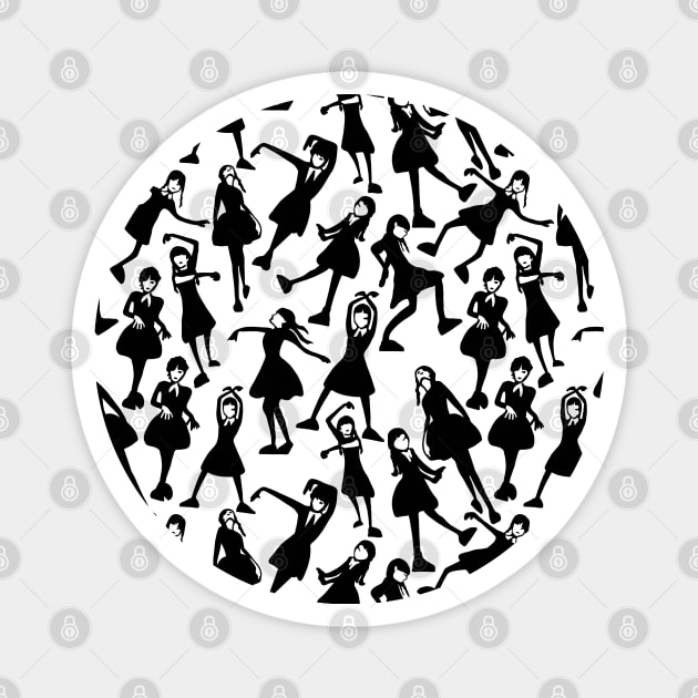 Wednesday's Dance Moves Magnet by Slightly Unhinged